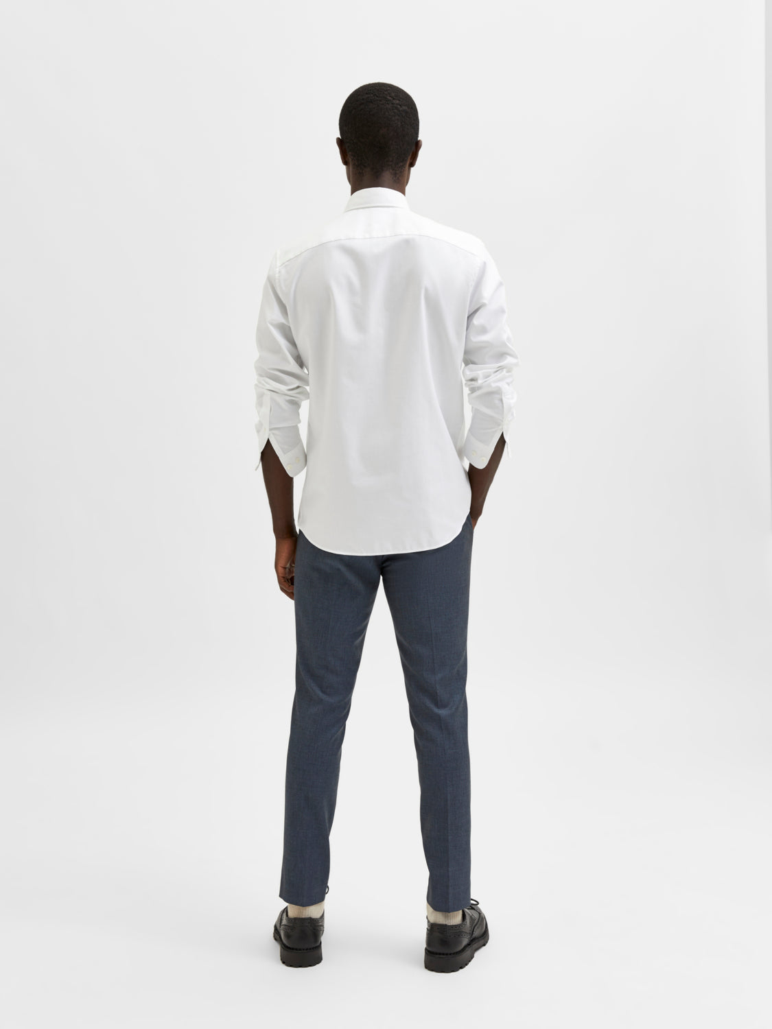 SLIM ETHAN Shirts - Bright White